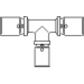 Oventrop Пресс тройник с уменьшенным отводом 1513155