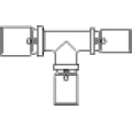 Oventrop Пресс тройник с уменьшенными проходом и отводом 1513354